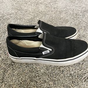 Black slip on vans